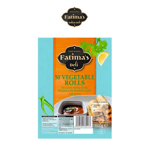 Worldwide Foods Fatima's Halal 50 Indian Deli Vegetable Rolls