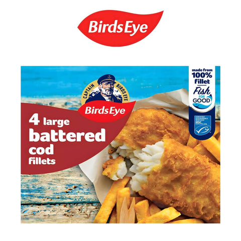 Worldwide Foods Birds Eye Battered Cod Fillets