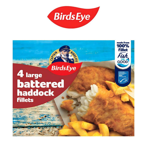 Worldwide Foods Birds Eye Battered Haddock Fillets