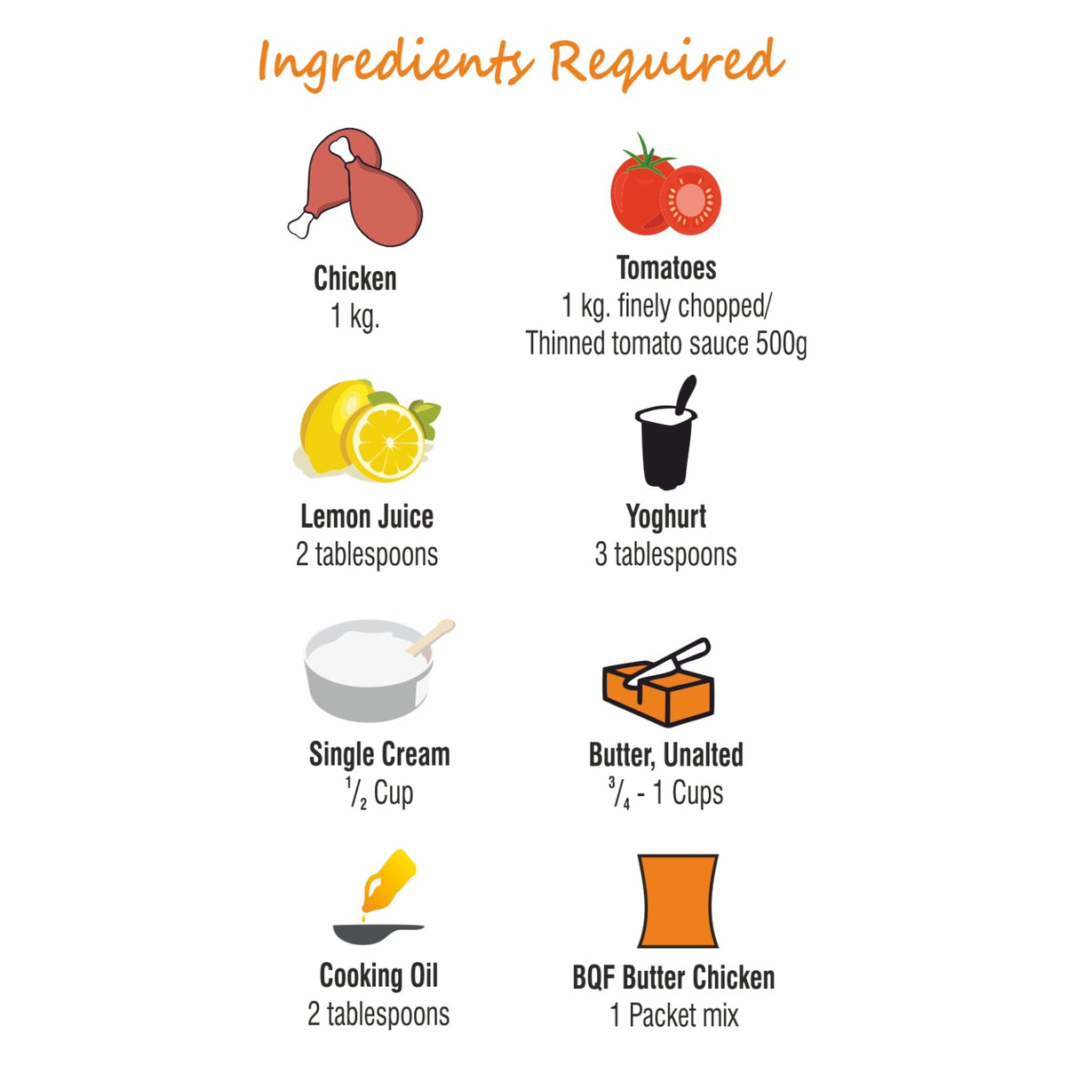 BQF Butter Chicken – Chicken Masala – Worldwide Foods