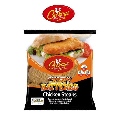 Halal Crispy Battered Chicken Steaks - Worldwide Foods - Ceekay - Worldwide Foods