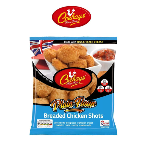 Halal BBQ Plain Flour Breaded Chicken Shots - Worldwide Foods - Ceekay