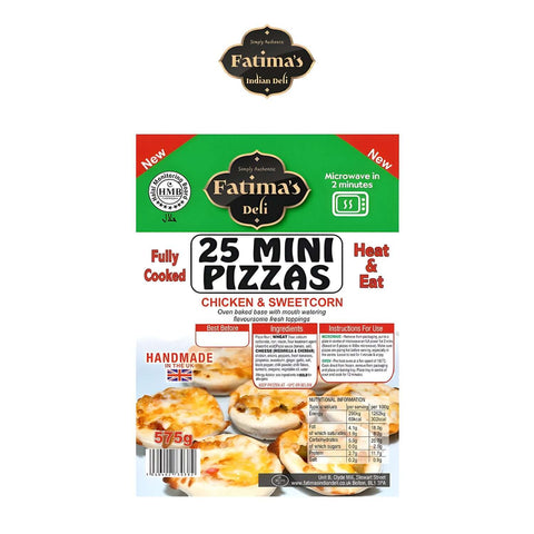 Worldwide Foods Fatima's Indian Deli Mini Pizzas 25 Pack