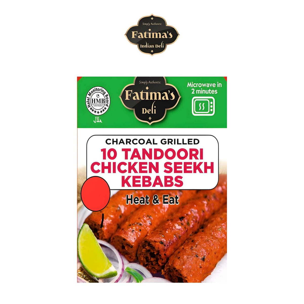 Worldwide Foods Fatima's Indian Deli 10 Tandoori Chicken Seekh Kebabs - Fatima's Deli - Worldwide Foods