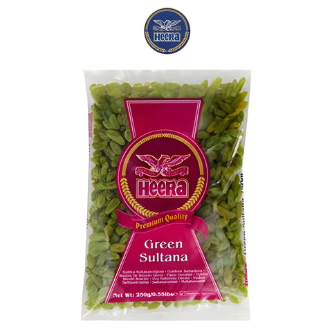 Green Sultanas (250g) - Worldwide Foods - Heera