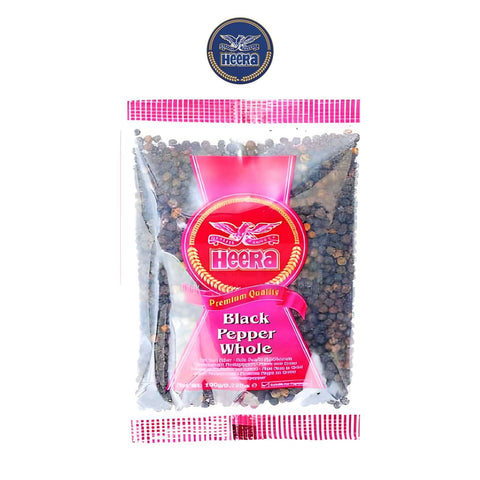 Black Pepper Whole (100g) - Worldwide Foods - Heera