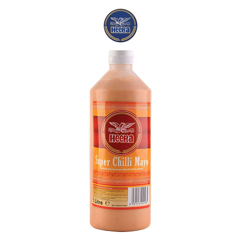 Heera Super Chilli Mayo Sauce - Worldwide Foods - Heera 1L Bottle