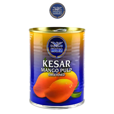 Kesar Mango Pulp Sweetened - Worldwide Foods - Heera - Heera - Worldwide Foods