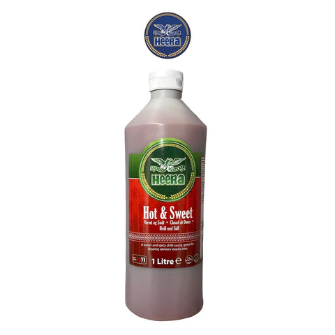 Heera Hot and Sweet Chilli Sauce - Worldwide Foods - Heera 1L Bottle