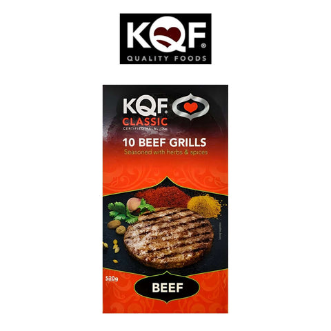 Worldwide Foods KQF Classic Beef Grills 10pk with herbs Spice - Halal