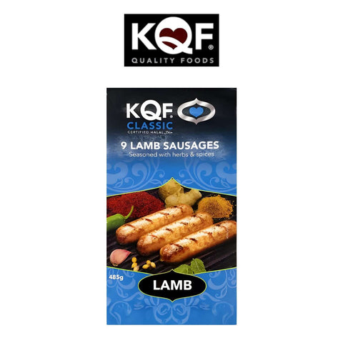 Worldwide Foods KQF Classic 9 Lamb Sausages with herbs Spice - Halal