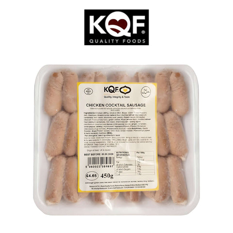 Worldwide Foods KQF Frozen Chicken Cocktail Sausages with herbs Spice - Halal