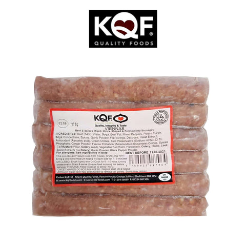 Worldwide Foods KQF Beef Viennas with herbs Spice - Halal