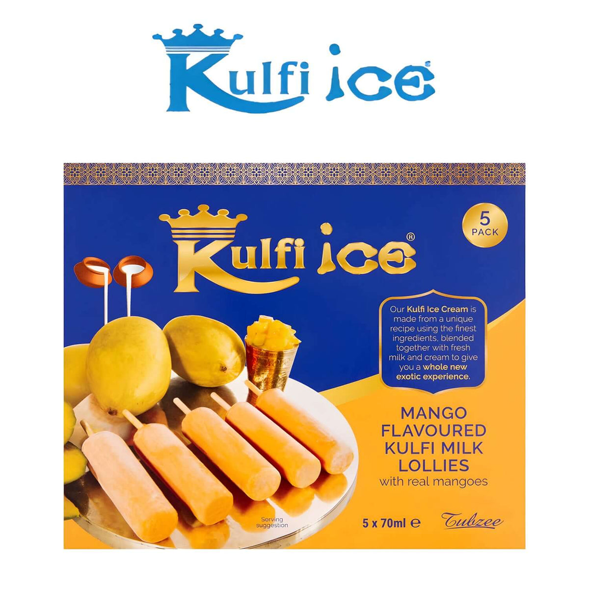 Worldwide Foods Kulfi Ice Mango Flavoured Kulfi Milk Lollies