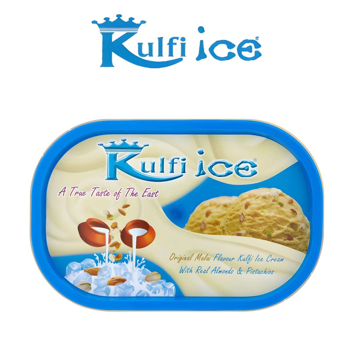 Worldwide Foods Kulfi Ice Original Malai Flavour Ice Cream with Real Almonds &amp; Pistachios - Kulfi - Worldwide Foods