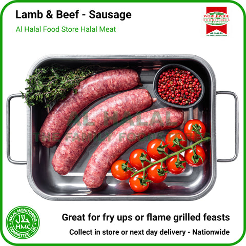 Lamb & Beef Sausages - HMC Worldwide Foods Halal Meat
