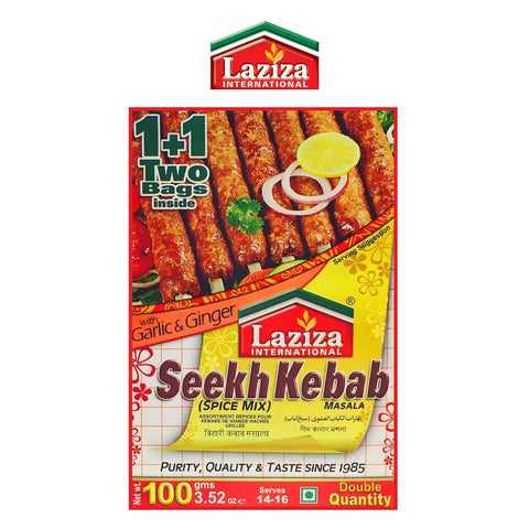 Worldwide Foods Laziza Seekh Kebab Masala 100g - Laziza - Worldwide Foods