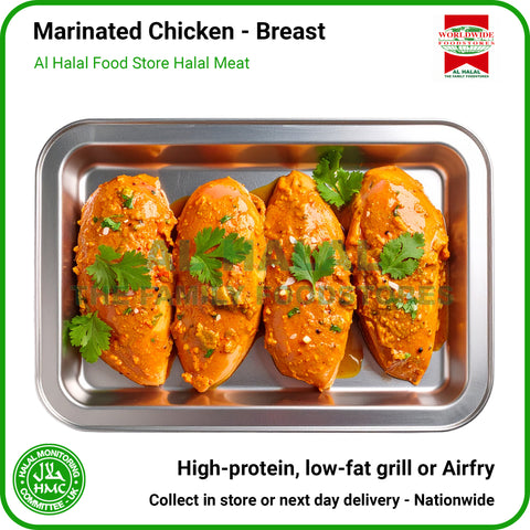 Marinade Chicken Breast - HMC Worldwide Foods Halal Poultry