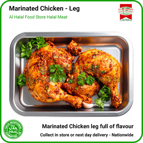 Marinade Chicken Leg - HMC Worldwide Foods Halal Poultry