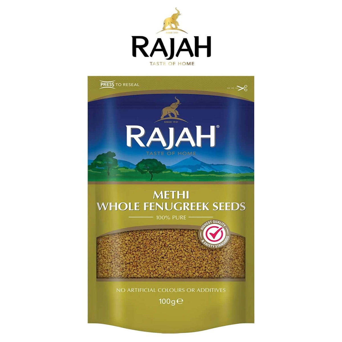 Whole Fenugreek Seeds 100g - Rajah