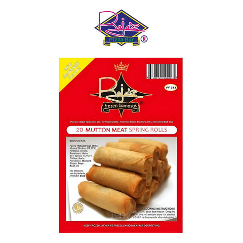 Worldwide Foods Rajas 20 Halal Mutton Meat Spring Rolls
