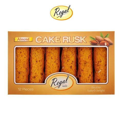 Almond Cake Rusk Tray 12pcs - Regal Bakery