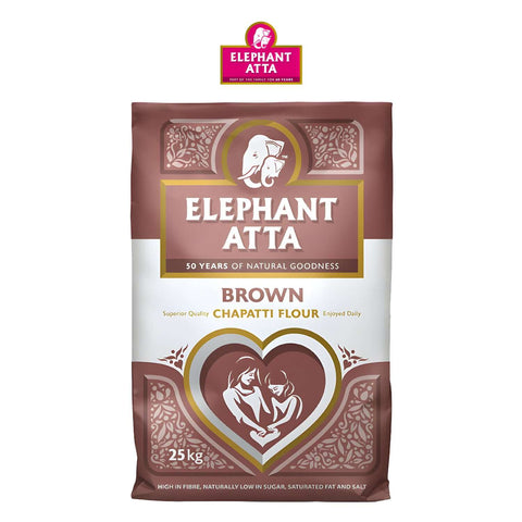 Elephant Atta Brown - 25kg