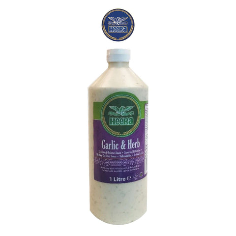 Heera Garlic and Herb Sauce - Worldwide Foods - Heera 1L Bottle